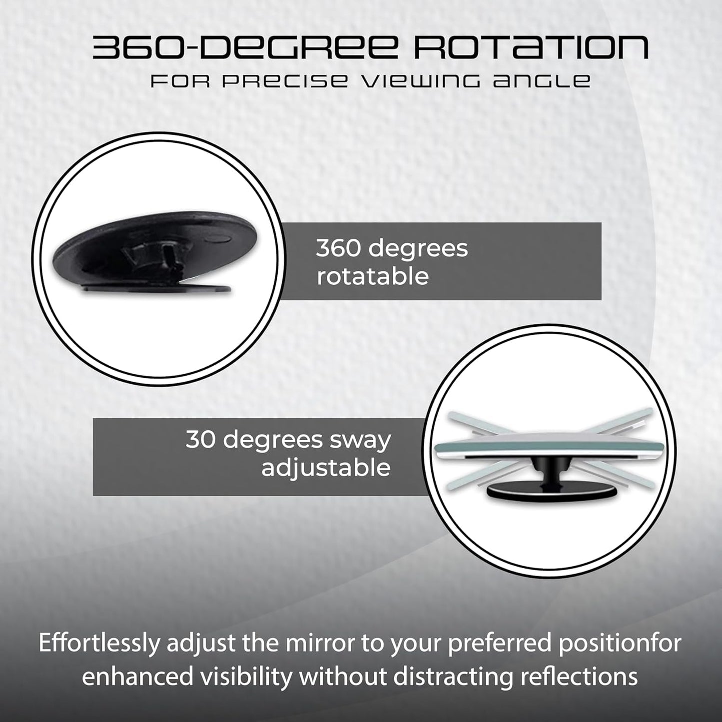 Car Blind Spot Mirror 2 Pc Set